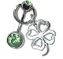 4 Leaf Clover belly ring 1/2" (12mm) Barbell Length for deep piercing