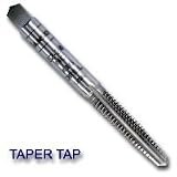 Hanson HAN1358 High Carbon Steel Machine Screw Fractional Taper Tap 3/4