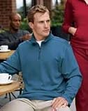 Port Authority Silk Touch Mesh Knit 1/4 Zip Pullover.
