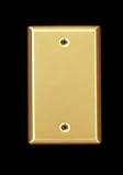 Switchplates Brass Solid Brass, Solid Brass Single Blank wall plate