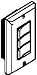P66W WH HEAT/VENT/LITE SWITCH - BROAN - NUTONE ( NAUTILUS )