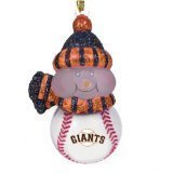Scottish Christmas San Francisco Giants All-Star Light Up Snowmen Ornament Set