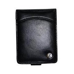Noreve Tradition BLACK leather case for the MPIO DAB PD100 / HD 200 with removable belt clip and snap closure