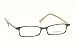 COMPUTER GLASSES WITH CLEAR POLYCARBONATE DOUBLE SIDED ANTI-REFLECTIVE COATING, SCRATCH COATING AND UV PROTECTION - WILLOW PLASTIC FRAME - 48-17-140