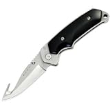 Buck Alpha Hunter Folder With Guthook Rubber Hdle Knife by Buck