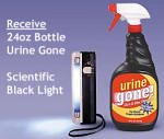 Urine Gone - Urine Gone Stain & Odor Eliminator Kit With Bonus Black Light