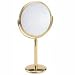 Irving Rice 6 1/2" Brass Stand Mirror #EX194