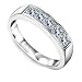 1.00 Carat F/SI1 Round Certified Diamond 5-Stone Anniversary Ring in Platinum