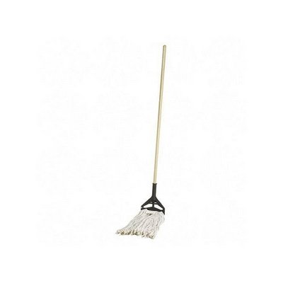 GJO54201 - Wet Mop, 4-Ply, 15/16x60 Wood Handle, 24 oz,Natural Cotton
