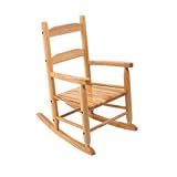 Natural Personalized Slat Rocking Chair