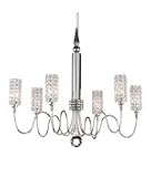 Schonbek EL2220-SH Silver Shade Elements 6 Light Up Lighting Chandelie