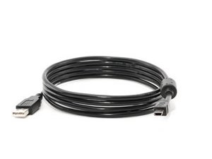 PS3 Controller Charge Cable - Black (6 Foot)