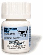 Tape Worm Tabs - Feline - 3 tablets