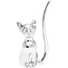   - Ring Holder Siamese Cat Silver Tone..Poly Bag