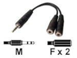 Dexlan Doubleur adaptateur jack 3.5 m...