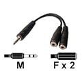 Dexlan Doubleur adaptateur jack 3.5 mm st�r�o C�ble 15 cm