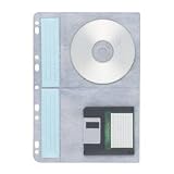 CD Ring Binder Storage Page, Four Capacity,10 Sheets/Pack