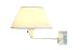Grandrich One-Light Upward Wall Sconce, Metal Swingarm with White Mushroom Shade #G-3052