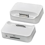 Fosmon� White Dock Cradle Charger For Apple iPhone 3GS + USB Adapter Cable