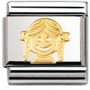 Nomination Composable Classic FUN Edelstahl und 18K-Gold (Madchen) 030110 Preisvergleich