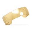 19mm 14 Karat Gold Plated Brass Domed Cuff Bracelet