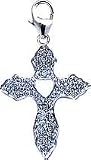 Cross, 14K Gold Diamond Charm