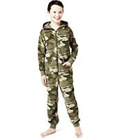 Hooded Camouflage All-in-One