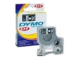 DYMO D1 - Polyester self-adhesive label tape - white on black - Roll (1.27 cm x 7 m) - 1 roll(s)