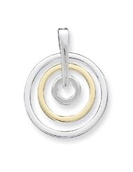 Sterling Silver & Vermeil Circle Pendant