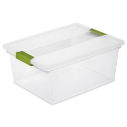 Sterilite Deep Clip Box, Pack of 4
