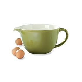 Mayfair and Jackson Pretty Petals Sage Green Batter Bowl 2.75-qt. by Mayfair & Jackson