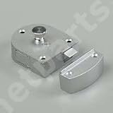 989 SP BR KV Secret Gate Latch - Brass Finish