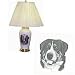 Porcelain Lamp with Greater Swiss Mountain Dog