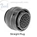 Amphenol PT06P-18-11S MIL-C-26482 Series 1 Connector, Solder Contacts
