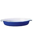 Emile Henry Large Oval Gratin Dish, 3.5 quart, Azur (Blue)
