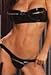 Zipper detail underwire Vinyl strapless Bra and Thong, hook and eye closure in One Size, Queen Plus Size