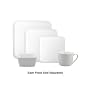 BIA Cordon Bleu Carry Out Collection White Square Appetizer Plates Set of 8