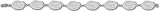 Florida Gators Solid Sterling Silver Gator Head 3/8'' Bracelet 7''