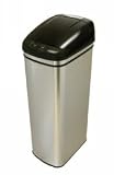 Touchless Trash Can 13 Gallon Stainless Steel with infrared sensor