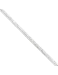 Sterling Silver Fancy Mesh Necklace QG572-18"