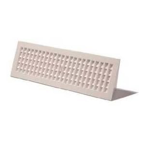 Decor Grates PL18BB-WH 18-Inch Plastic Baseboard Register, White