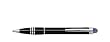 Mont Blanc Starwalker Black Resin Ballpoint Pen