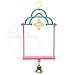 Pet Supplies : Avian Select Polly Pals Two-In-One Swing with Star Mirror and Bell Bird Toy