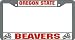 Oregon State Beavers Chrome License Plate Frame
