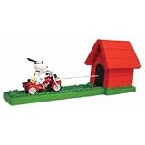 Cool Snoopy Rides His Motorcycle Into His Musical Doghouse