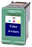 Compatible HP 97 Vivera Ink Cartridge. COMPATIBLE HP 97 Ink Cartridge (HP C9363WN). Vivera Tri-color Inkjet Cartridge, 14ml. HP Compatible COM-C9363WN Fits printer models: DeskJet 5740/6540/6540dt/6840/6840dt/6988/6988dt, OfficeJet 7310/7310xi/H470wbt, Photosmart 2610/2700/2710/325/ 370/375/375B/385/475/8100/8150/8400/8450/8700/C3180, PSC 1610xi