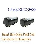 Global Digital 2 Pack Kodak KLIC3000 Brand New Equivalent 1400mAh LithiumIon Camera/Camcorder Battery, Long Lasting cell. It meets or exceeds OEM specifications!