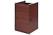3 Drawer Pedestal In Cinnamon Cherry - Contemporary Office Collection