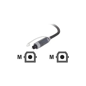 Belkin Pure AV - Audio cable - TOSLINK (M) - TOSLINK (M) - 12 ft - fiber optic - white