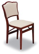 Folding Chairs-Wooden Upholstered Back (Set of 2) Folding Chairs-Wooden Upholstered Back (Set of 2)